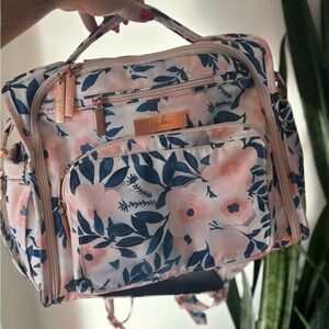 Ju-Ju-Be Pink and Blue Floral Baby Bag